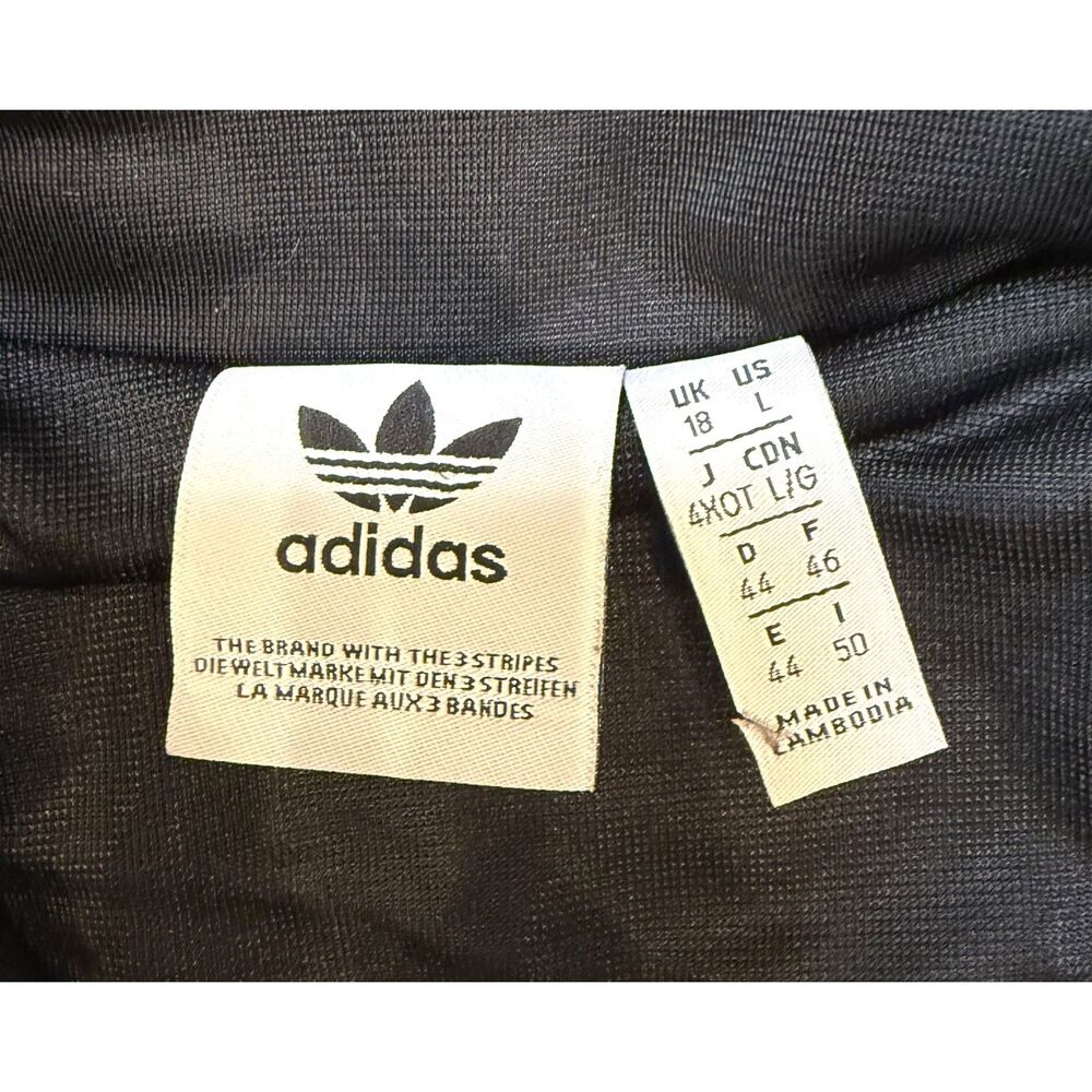 Adidas Women's Cropped Track Jacket Bellista Size L - Picture 4 of 6